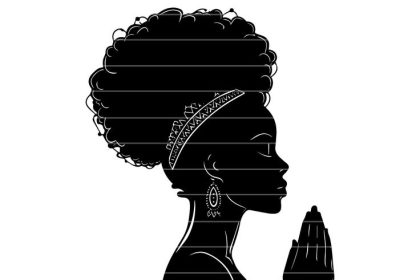 A praying lady
